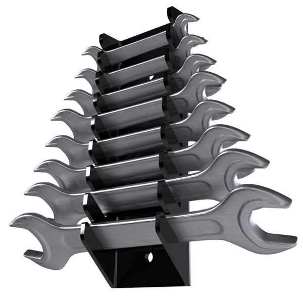 Suporte Porta Organizador De Parede Para Até 8 Chaves De Boca