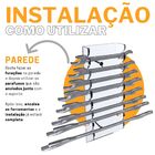 Suporte Porta Organizador De Parede Para Até 8 Chaves De Boca