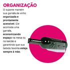 Suporte Porta Organizador De Parede Para Garrafa De Vinho Ade