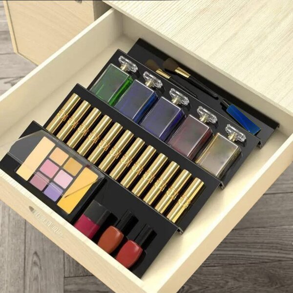 Suporte Porta Organizador Gaveta-temperos-potes-aço 36x25cm