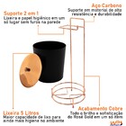 Suporte Porta Papel Higiênico Cobre Lixeira Tampa De Pegar Ro