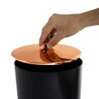 Suporte Porta Papel Higiênico Cobre Lixeira Tampa De Pegar Ro