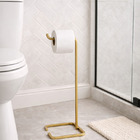 Suporte Porta Papel Higiênico De Chão Para Banheiro Com Base