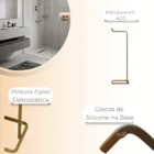 Suporte Porta Papel Higiênico De Chão Para Banheiro Com Base