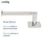 Suporte Porta Papel Higiênico De Parede Papeleira Banheiro Li