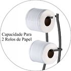 Suporte Porta Papel Higiênico Duplo De Chão Banheiro Luxo - Ô
