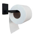 Suporte Porta Papel Higiênico Papeleira Banheiro Preto Fosco