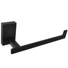 Suporte Porta Papel Higiênico Papeleira Banheiro Preto Fosco