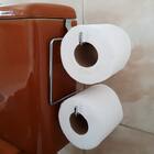 Suporte Porta Papel Higiênico Para Caixa De Descarga Duplo
