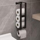 Suporte Porta Papel Higiênico Parede Papeleira Branco Brilho