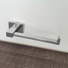 Suporte Porta Papel Higiênico Quadrado De Metal Papeleira Ban