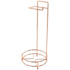 Suporte Porta Papel Higiênico Rosé Gold Lixeira Basculante Co