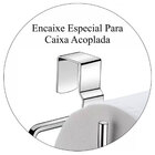 Suporte Porta Papel Higiênico Triplo Para Caixa Acoplada Banh