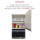 Suporte Porta Pratos Aramado De Armário Planejado Branco