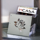 Suporte Porta Revista - Revisteiro Inox Polido - Chão