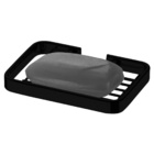 Suporte Porta Sabonete De Barra Aço Carbono Preto Fosco Fix