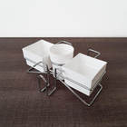 Suporte Porta Sachês Açúcar Mexedor Adoçante Chás Organizador