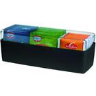 Suporte Porta Sachês Com Tampa Chá Açúcar Sal Molhos Bistrô