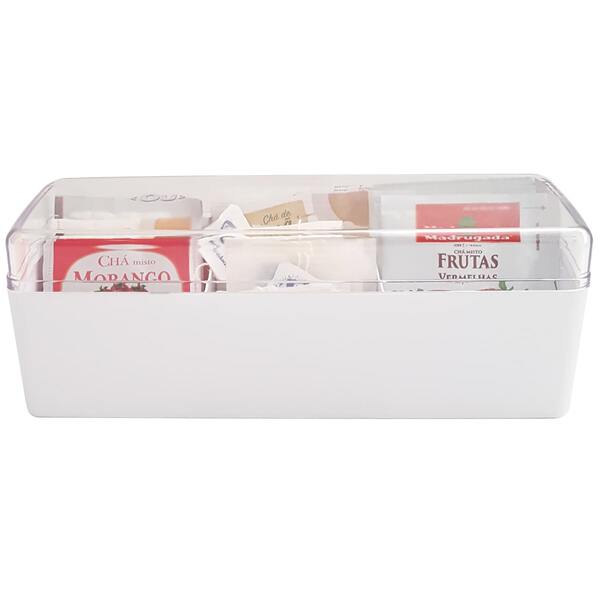 Suporte Porta Sachês Com Tampa Chá Açúcar Sal Molhos Bistrô B