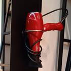 Suporte Porta Secador De Cabelo Redondo Aramado De Parede Pai