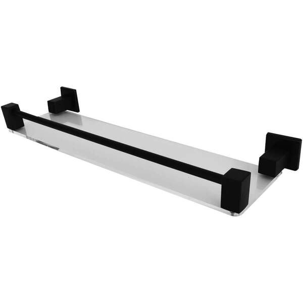 Suporte Porta Shampoo 40cm Prateleira Para Box Banheiro Preto