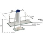 Suporte Porta Shampoo Com Saboneteira Box Banheiro Vidro 5mm