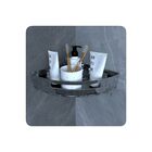 Suporte Porta Shampoo De Banheiro De Canto Inox Brilhante