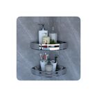 Suporte Porta Shampoo De Banheiro De Canto Inox Brilhante