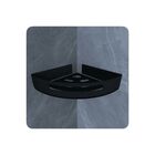 Suporte Porta Shampoo De Banheiro De Canto Inox Preto