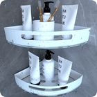 Suporte Porta Shampoo Para Banheiro De Canto Inox Branco