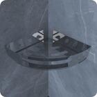 Suporte Porta Shampoo Para Banheiro De Canto Inox Brilhante