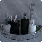 Suporte Porta Shampoo Para Banheiro De Canto Inox Brilhante