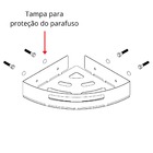 Suporte Porta Shampoo Para Banheiro De Canto Inox Preto