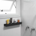 Suporte Porta Shampoo Prateleira Para Banheiro Grafite 52cm S