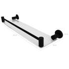 Suporte Porta Shampoo Preto Prateleira 40cm Acrílico Para Ban