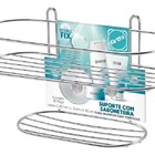 Suporte Porta Shampoo Saboneteira Cromado Ventosa Arthi