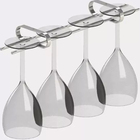 Suporte Porta Taças Aço Cromado Organizador Armário 25cm