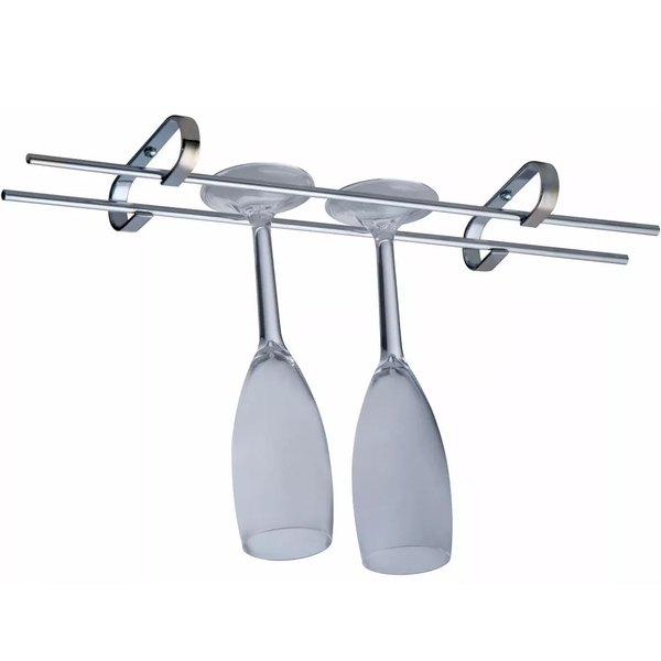 Suporte Porta Taças Aço Cromado Organizador Armário 25cm