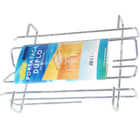 Suporte Porta Taças Duplo De Encaixe No Armário Aço Cromado