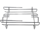 Suporte Porta Taças Duplo De Encaixe No Armário Aço Cromado