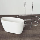 Suporte Porta Talheres De Encaixe Barra Cozinha Escorredor Cr