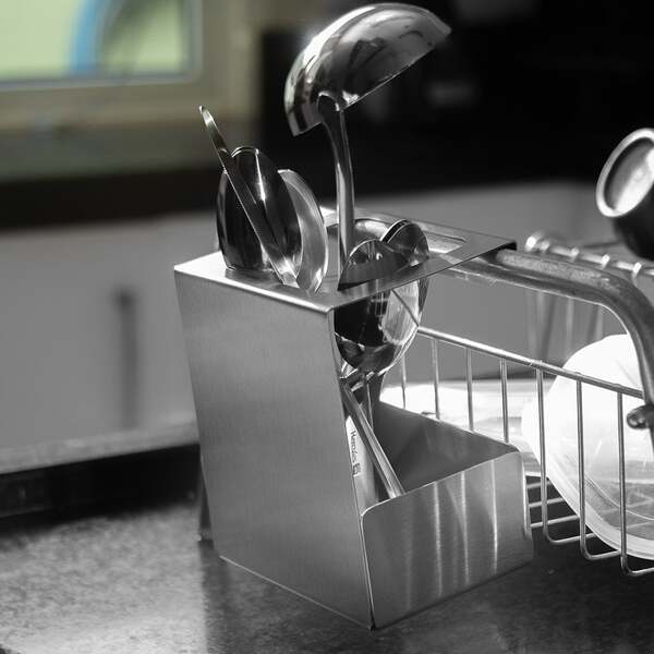 Suporte Porta Talheres Para Escorredor De Pratos Interno Inox