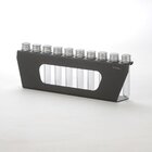 Suporte Porta Temperos Ervas De Balcão 10 Tubetes Aço Preto