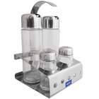 Suporte Porta Temperos Paliteiro Galheteiro Galhetas Brinox