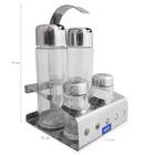 Suporte Porta Temperos Paliteiro Galheteiro Galhetas Brinox