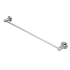 Suporte Porta Toalha Banho Barra Metal Cromado Toalheiro