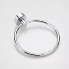 Suporte Porta Toalha Rosto Mãos Argola Aço Prata Cromado