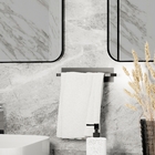 Suporte Porta Toalha Rosto Parede Adesivo De Banheiro Preto