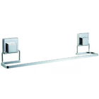 Suporte Porta Toalha Toalheiro Duplo 60cm Aço Inox De Ventosa