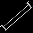 Suporte Porta Toalhas De Banho Duplo 60cm Toalheiro De Parede